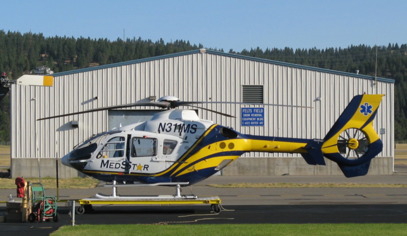 Airbus EC135P1 with nose radar