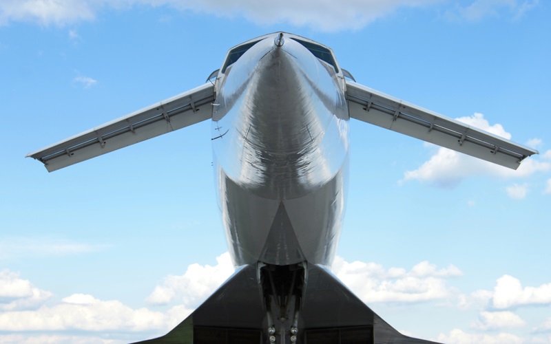 Tupolev Tu-144 on display